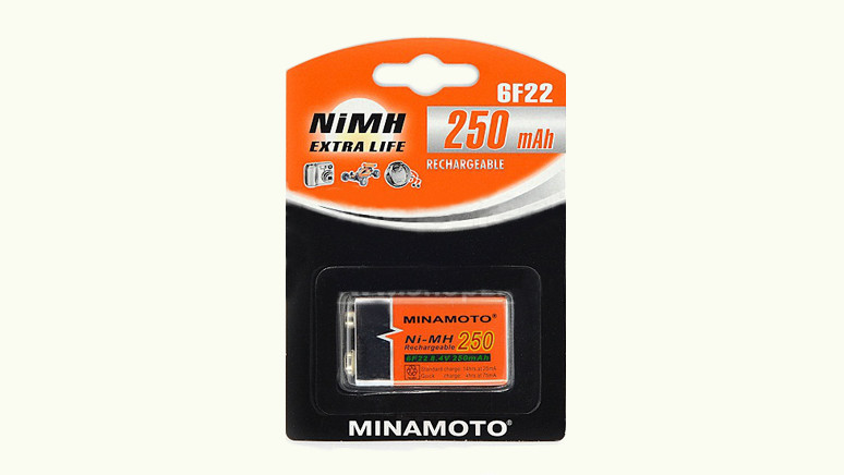  6F22 250mAh Minamoto Ni-Mh 1.